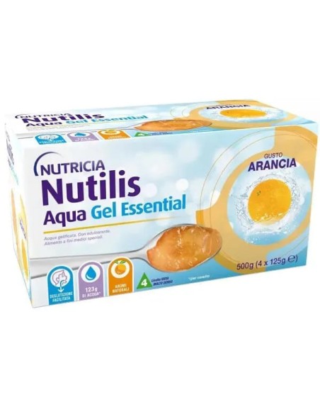 NUTILIS AQUA GEL ARANCIA 4 PEZZI DA 125 G