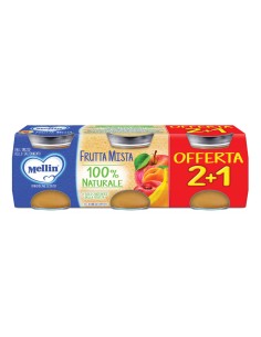 MELLIN OMOGENEIZZATO FRUTTA MISTA 3 PEZZI DA 100 G