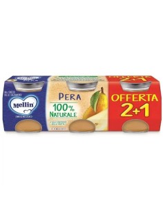 MELLIN OMOGENEIZZATO PERA 3 PEZZI DA 100 G