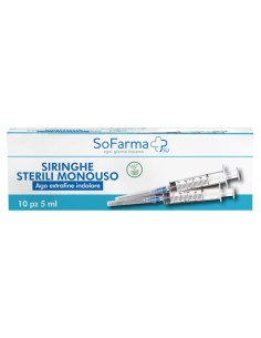 SIRINGA STERILE 5ML GAUGE 23 10 PEZZI SOFARMAPIU'