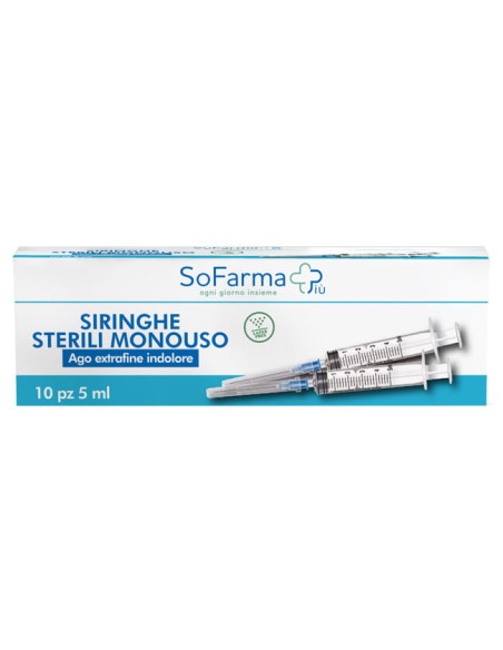 SIRINGA STERILE 5ML GAUGE 23 10 PEZZI SOFARMAPIU'