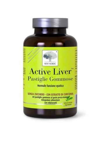 ACTIVE LIVER 60 PASTIGLIE GOMMOSE SENZA ZUCCHERO GUSTO PESCA/MANGO