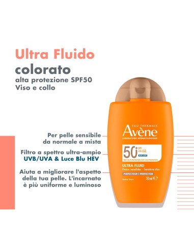EAU THERMALE AVENE SOLARE ULTRA FLUID PERFEZIONATORE SPF50+ 50 ML