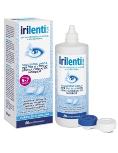 SOLUZIONE UNICA PER LENTI A CONTATTO IRILENTI 360 ML + PORTALENTI 2