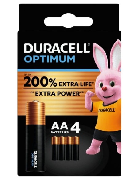 DURACELL OPTIMUM AA B4 4 PEZZI