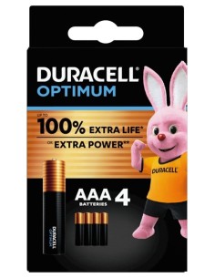 DURACELL OPTIMUM AAA B4 4 PILE BLISTER