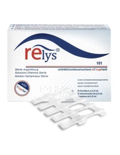 RELYS MONODOSE SOLUZIONE OFTALMICA 20 MINICONTENITORI DA 0,35 ML SENZA CONSERVANTI