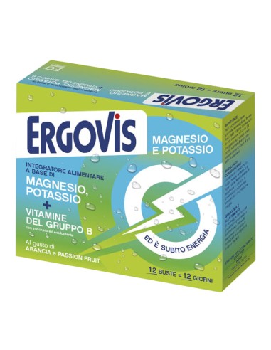 ERGOVIS MG+K VITAMINE B CON ZUCCHERO 12 BUSTINE