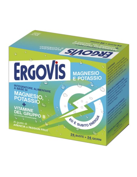 ERGOVIS MG+K VITAMINE B CON ZUCCHERO 24 BUSTINE