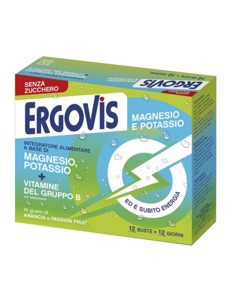 ERGOVIS MG+K VITAMINE B SENZA ZUCCHERO 12 BUSTINE