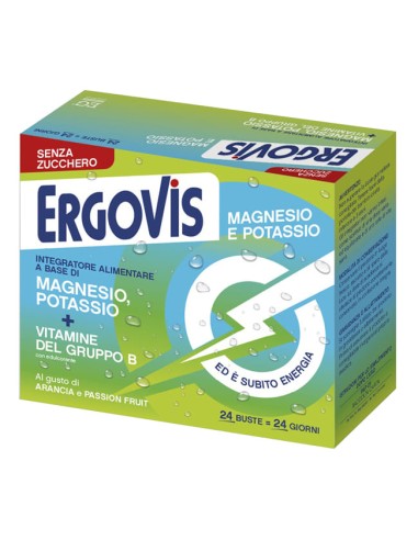 ERGOVIS MG+K VITAMINE B SENZA ZUCCHERO 24 BUSTINE