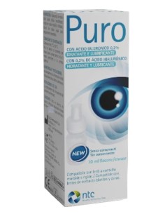 SOLUZIONE STERILE PER USO OFTALMICO PURO IDRATANTE E LUBRIFICANTE 0,2% ACIDO IALURONICO SENZA CONSERVANTI 10 ML