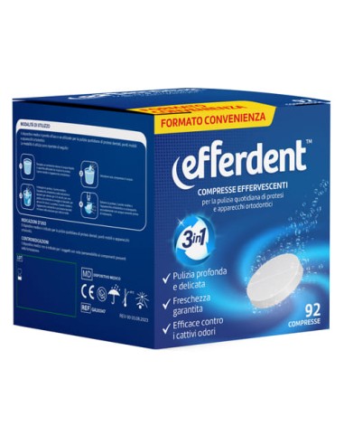 EFFERDENT 92 COMPRESSE EFFERVESCENTI