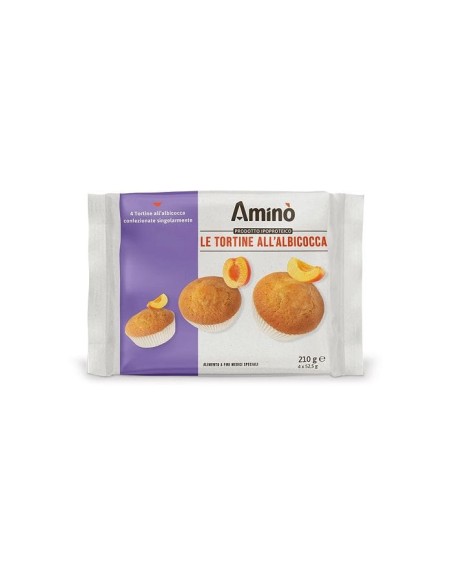 AMINO' LE TORTINE ALBICOCCA 4 PEZZI DA 52,5 G