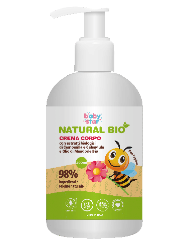 BABYSTAR CREMA CORPO NATURAL BIO 300 ML