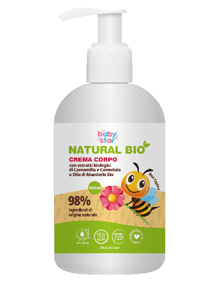 BABYSTAR CREMA CORPO NATURAL BIO 300 ML