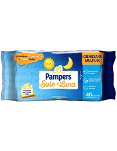 PAMPERS WIPES SOLE & LUNA 40 PEZZI