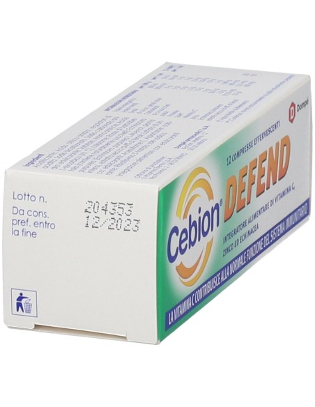 CEBION DEFEND 12 COMPRESSE EFFERVESCENTI
