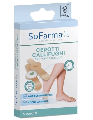 CEROTTO PARACALLO CALLIFUGO 7X1,2 CM FARMAPIU' 6 PEZZI
