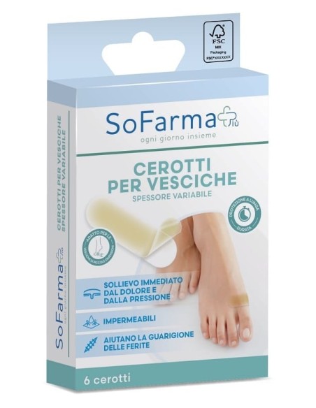 CEROTTO VESCICA PICCOLO 20 X 60 MM 6 PEZZI SOFARMAPIU'