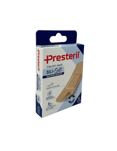CEROTTO PRESTERIL SILI-SOFT SKIN 7,2X2 CM 12 PEZZI