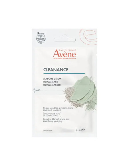 AVENE CLEANANCE MASCHERA DETOX 2 PEZZI DA 6 ML