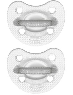CHICCO GOMMOTTO SILICONE CRYSTAL 6-16 MESI 2 PEZZI