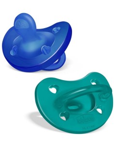 CHICCO GOMMOTTO SILICONE AZZURRO 6-16 MESI 2 PEZZI