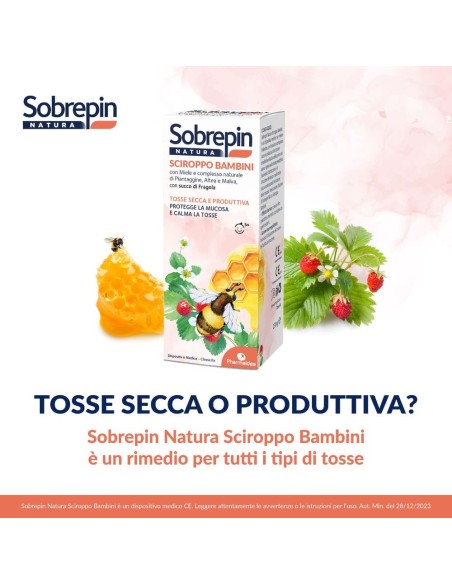 SOBREPIN NATURA SCIROPPO BAMBINI 180 ML