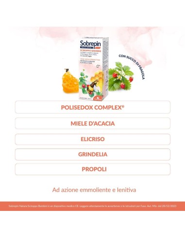 SOBREPIN NATURA SCIROPPO BAMBINI 180 ML