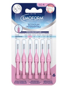 EMOFORM SCOVOLINO ISO 1 ROSA 6 PEZZI