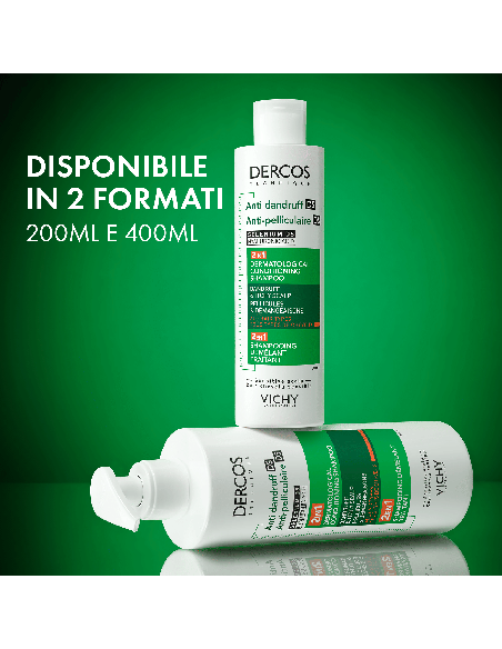 DERCOS TECHNIQUE ANTI DANDRUFF SHAMPOO 2IN1 400 ML