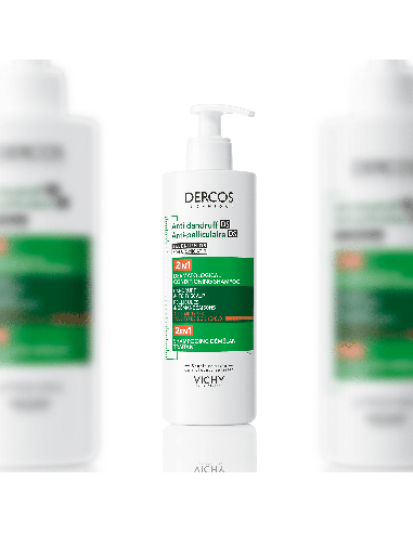 DERCOS TECHNIQUE ANTI DANDRUFF SHAMPOO 2IN1 400 ML