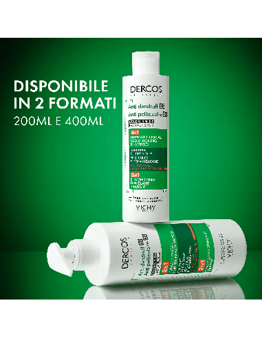 DERCOS TECHNIQUE ANTI DANDRUFF SHAMPOO 2IN1 200 ML