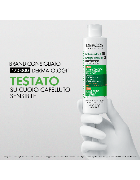 DERCOS TECHNIQUE ANTI DANDRUFF SHAMPOO 2IN1 200 ML