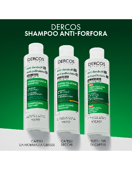 DERCOS TECHNIQUE ANTI DANDRUFF SHAMPOO 2IN1 200 ML