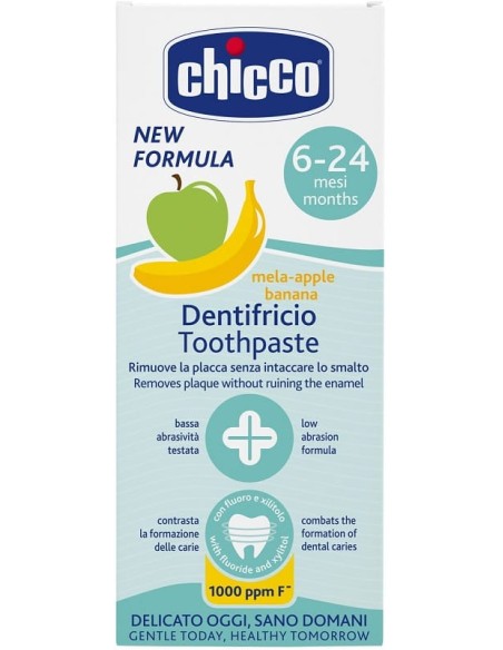 CHICCO DENTIFRICIO 6 MESI+ MELABANANA CON FLUORO 50 ML