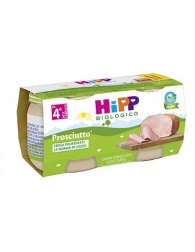 HIPP BIO OMOGENEIZZATO PROSCIUTTO 2 PEZZI DA 80 G