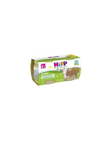 HIPP BIO OMOGENEIZZATO VITELLO 2 PEZZI DA 80 G