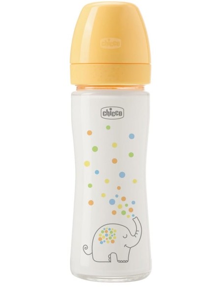CHICCO BIBERON PERFECT GLASS UNISEX SILICONE DA 240 ML