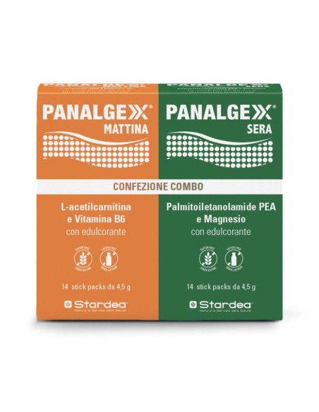 PANALGEXX MATTINA 14 STICKPACK + PANALGEXX SERA 14 STICKPACK CONFEZIONE COMBO