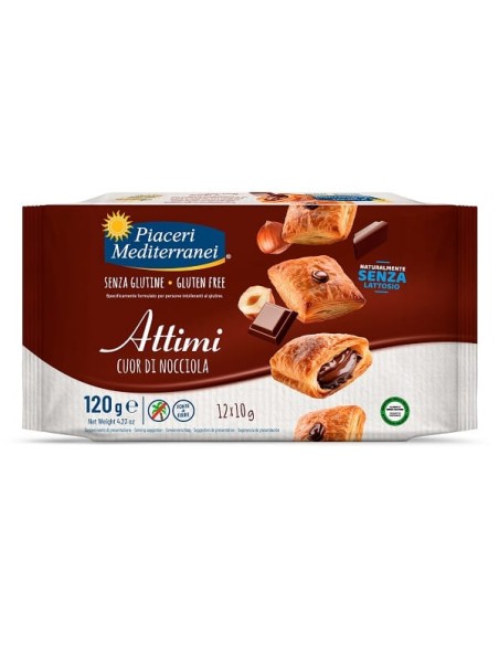 PIACERI MEDITERRANEI ATTIMI CUOR DI NOCCIOLA 120 G