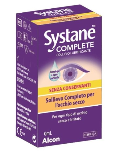 COLLIRIO LUBRIFICANTE SYSTANE COMPLETE SENZA CONSERVANTI 10 ML