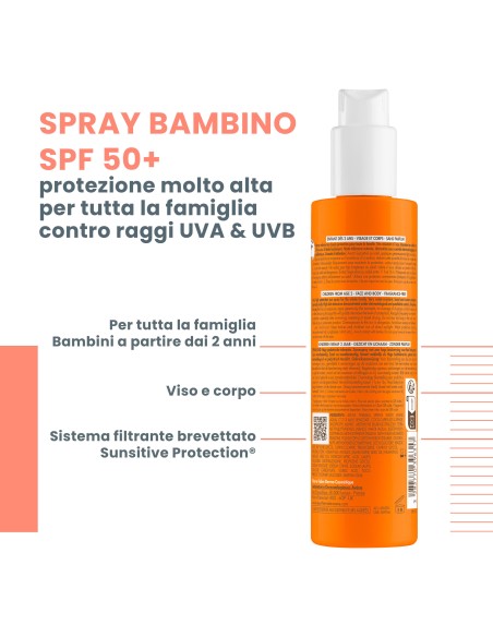 EAU THERMALE AVENE SOLARE SPRAY BAMBINO SPF 50+ 200 ML NUOVO PACK