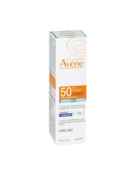 EAU THERMALE AVENE SOLARE FLUIDO ANTI-IMPERFEZIONI SPF50 40 ML