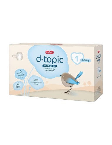D-TOPIC PANNOLINI TAGLIA 1 26 PEZZI