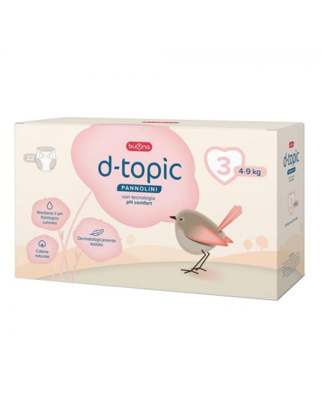 D-TOPIC PANNOLINI TAGLIA 3 22 PEZZI