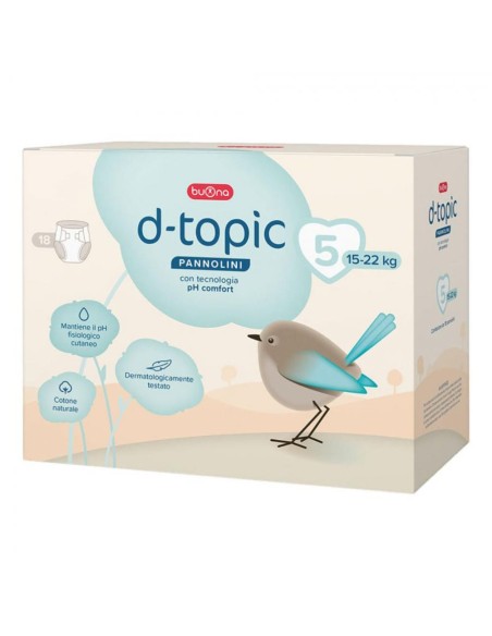 D-TOPIC PANNOLINI TAGLIA 5 18 PEZZI