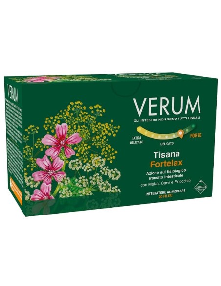 VERUM FORTELAX TISANA 20 FILTRI NEW
