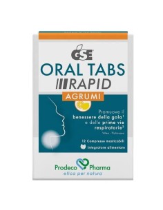 GSE ORAL TABS RAPID AGRUMI 12 COMPRESSE MASTICABILI